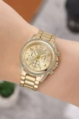 Taşlı Dekoratif Kadran Şık Kadın Kol Saati - 1