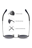 Dass Oval Metal Çerçeve Siyah-Gümüş Kadın Güneş Gözlüğü - 2