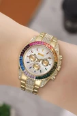 Renkli Tasarım Taşlı Kadın Kol Saati thumbnail 1
