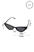 Badem Şekilli Siyah Kadın Güneş Gözlüğü thumbnail 2