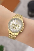Taşlı Dekoratif Kadran Şık Kadın Kol Saati - 1
