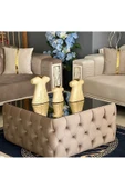Ak sofa Kare Chester 75X75 Camlı Sehpa - 1