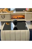Ak sofa Kare Yarmalı 75X75 Orta Sehpa Camlı - 2