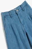 Koton Kız Çocuk Geniş Paça Kot Pantolon Cepli Pamuklu - Wide Leg Jean - 3