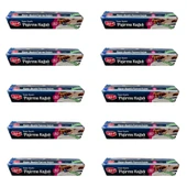 Roll-Up Kayar Bıçaklı Beyaz Yağlı Fırın Tepsi Pişirme Kızartma Kağıdı - 37 Cm. x 40 Metre - 10 Adet thumbnail 1