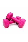 CKSPOR 2'Li Dambıl Seti 1 kg X 2 Adet Plastik Dambıl Ağırlık Seti  Köşeli - 5