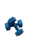 CKSPOR 1 kg X 2 Adet Plastik Dambıl Ağırlık Seti  Köşeli Dambıl - 1