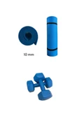 CKSPOR DS1 Dambıl Seti 10 MM Pilates Matı Ve 1 Kg Dambıl Set Pilates Egzersiz  Seti thumbnail 1