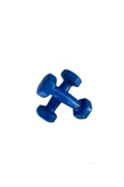 CKSPOR   1 kg X 2 Adet Köşeli Vinly Dambıl Seti Kaymaz Özel Kaplama İthal Ergonomik Dambıl - 3