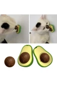 PEKİAL Avokado Catnip Avokado Kedi Çimi Topu Avokado Kedi Nanesi Oyuncağı Yeşil Mayn - 4
