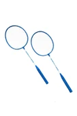 SLİPT Çantalı Badminton Seti 2 Raket 3 Top Badminton Seti Mavi Renk - 5