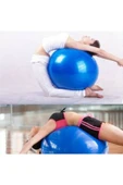 PEKİAL 65 Cm Mavi Pilates Topu Yoga Egzersiz Topu (POMPASIZ) - 2