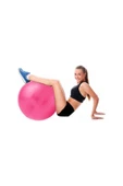 PEKİAL 65 cm Fitilli Pilates Topu Ve Pompa Seti Pilates Yoga Spor Egzersiz Top Jimnastik Fitness MAYN - 2