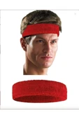 MONARK Unisex Havlu Ter Bandı Kafa Bandı Tenis Saç Bandı Headband Kırmızı - 1
