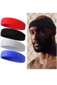 SLİPT Sporcu Havlu Kafa Bandı Ter Bandı Headband Tenis Saç Bandı - 1