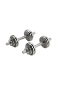 CKSPOR 20 Kg Krom Dumbell Seti Çantalı Döküm Plaka Dambıl Seti Cks20 - 3