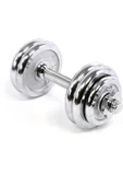 CKSPOR 15 Kg Krom Dumbell Seti Çantalı Döküm Plaka Dambıl Seti Cks15 - 5