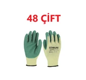 48 Çift Camcı Eldiveni Lateks Starline E-54 G Yeşil Beden 9 - 1