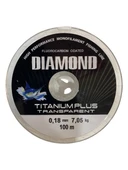 Bauer Diamond Titanium Plus 0.18 mm 100 mt Makara Misina - Renk: Füme 7,05 kg thumbnail 1
