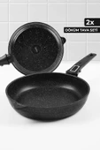 Tak Çıkar Saplı 2 Parça Tava Seti, Döküm Tava Seti - 1