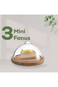 Bernardo Ahşap Havluluk + Tere Yağlık + Mini Fanus 3+1 - 4