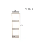 FixWood Çok Amaçli 4 Katli raf - 6