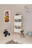 Bienwood Bie 7079 Ahşap 3' lü Plastik Saklama Rafı- Ahşap Havluluk + Tereyağlık + Mini Fanus - 2