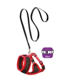 Karlıe Kedi Göğüs Tasması 30cm Kırmızı/siyah - 1