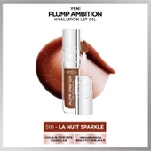 L'Oréal Paris Plump Ambition Hyaluron Lip Oil Besleyici ve Nemlendirici Dudak Parlatıcısı - 510 La Nuit Sparkle - 1