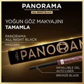 L'Oréal Paris Panorama Hacim Veren Maskara All Night Black - Siyah - 8
