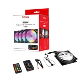 Frisby FCL-F1274C 4 x 120MM Argb 4'lü Fan Seti Kit Sessiz Rgb Kasa Fanı - 9