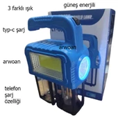 arwoan 38w kamp lambası el feneri powerbank özellikli - 1