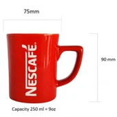 Kırmızı Nescafe Kahve Kupa Bardak 250ml - 2