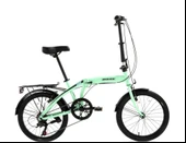 Bisan TWİN-S Katlanır Bisiklet 20 Jant Mint Yeşil Siyah thumbnail 1