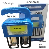 arwoan 38w kamp lambası el feneri powerbank özellikli - 2