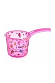 BABYJEM Bebek Banyo Maşrapası Şeffaf Desenli Pembe - 1