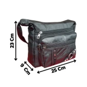 Bayan Çapraz Omuz Çantası Siyah Gvn-0075 - 6
