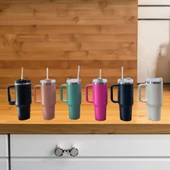 Cooker YK1463 Pipetli 1,2 lt Çelik Bardak Termos Yeşil - 1