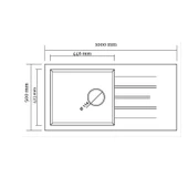 RealStone P012 Efes 100 Granit Mutfak Eviyesi Cappucino 100 x 50 Cm thumbnail 2