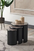 Kagu Boston Serisi Mdf 3'lü Zigon Metal Ayak - 1