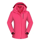 Cbtx 3 in 1 Outdoor İçi Çıkarılabilir Polarlı Kadın Kışlık Mont Windproof 001 - 1