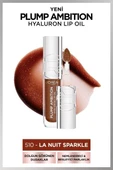 L'Oréal Paris Plump Ambition Hyaluron Lip Oil Besleyici ve Nemlendirici Dudak Parlatıcısı - 510 La Nuit Sparkle - 1