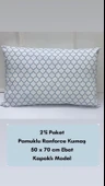 NİVEMESHOME MAVİ GEOMETRİK DESEN 2 Lİ YASTIK KILIFI KAPAKLI 50X70 - 1