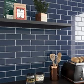 Renkli Duvarlar 30×30cm Safir Tuğla Epoksi 1 Adet 3D Yapışkanlı Duvar Kaplama Paneli Mutfak Banyo Salon Ofis Döşeme thumbnail 7