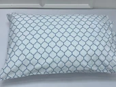 NİVEMESHOME MAVİ GEOMETRİK DESEN 2 Lİ YASTIK KILIFI KAPAKLI 50X70 - 2