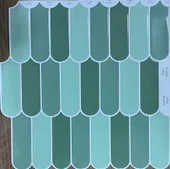 Renkli Duvarlar 30×30cm Sütun Yeşil Epoksi 1 Adet 3D Yapışkanlı Duvar Kaplama Paneli Mutfak Banyo Salon Ofis Döşeme - 5