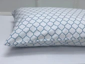 NİVEMESHOME MAVİ GEOMETRİK DESEN 2 Lİ YASTIK KILIFI KAPAKLI 50X70 - 4