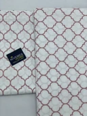 NİVEMESHOME GÜL KURUSU GEOMETRİK DESEN 2 Lİ YASTIK KILIFI KAPAKLI 50X70 - 2