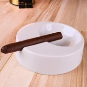 Perlotus Porselen Şeffaf Sırlı Puro Küllüğü Sert Porselen 13 cm - 2