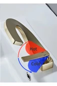 Banyo Lavabo Bataryası Mat Gold Renk Şelale Yeni Tasarım 7 Yıl Garantili İthal - 4
